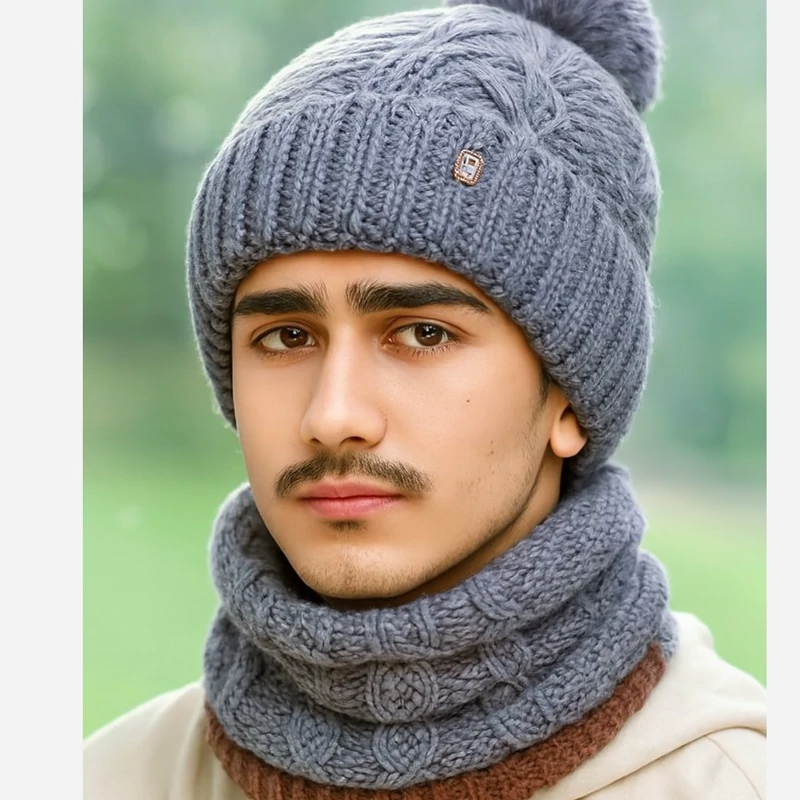 کلاه و شال پشمی  چند رنگ
