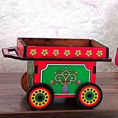 چرخ میوه چوبی گاری