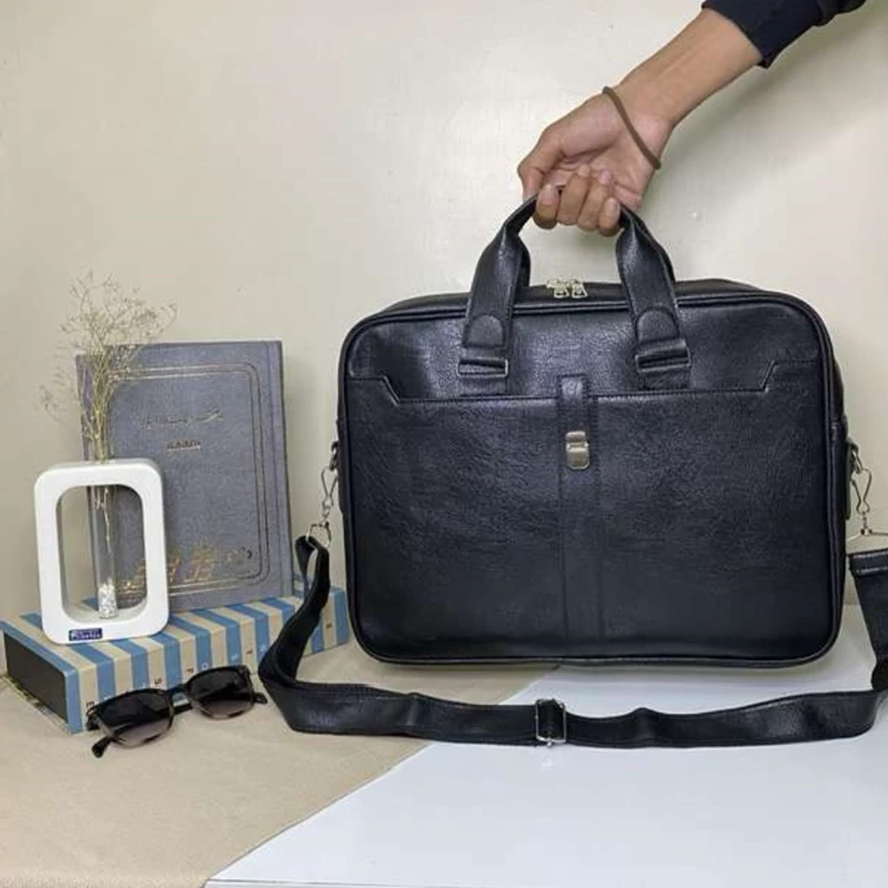 کیف چرمی اداری مشکی