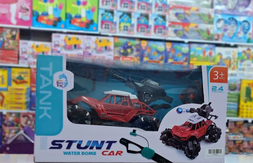 ماشین کنترلی تانک تیرانداز چرخ کپسولی قرمز