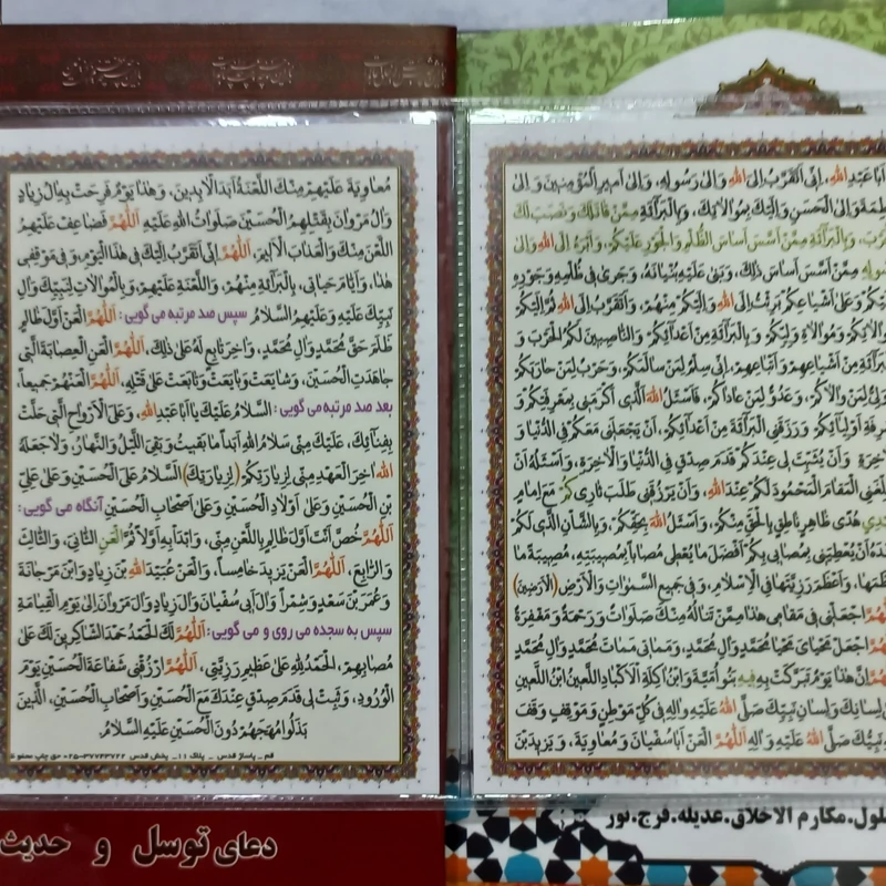 زیارت عاشورا رهبر شهید و سرداران دوبرگی 25 عدد