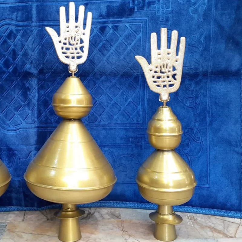 قبه سر علم عزا داری کوچک علامت پنج تن