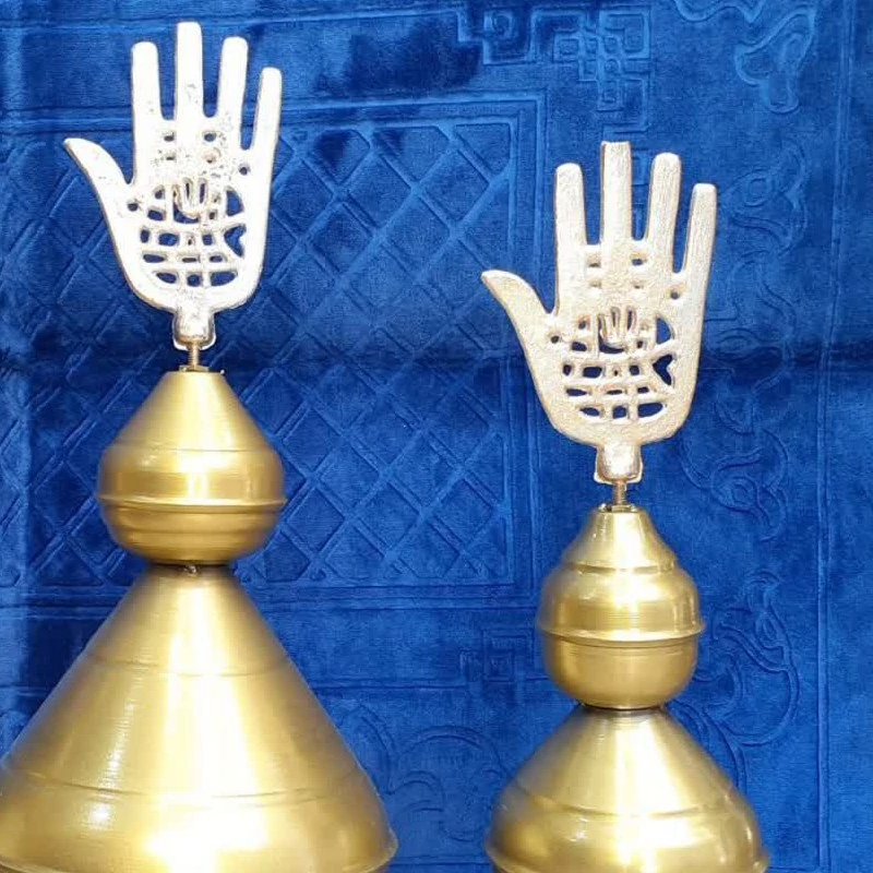 قبه سر علم عزا داری کوچک علامت پنج تن