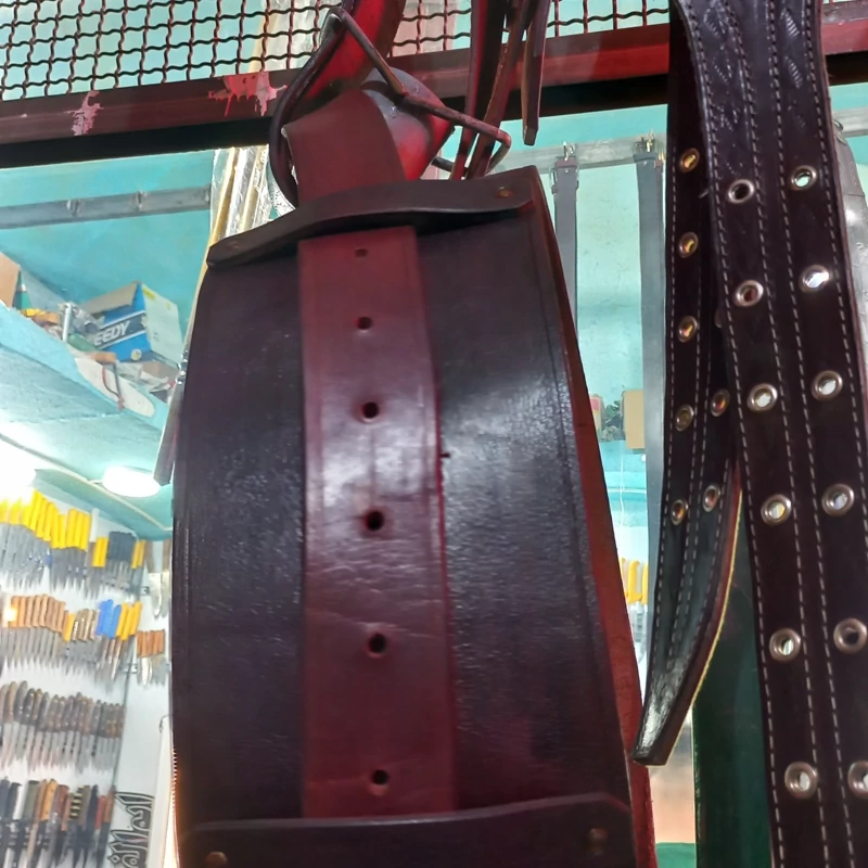 هیکلی کمربند علم حمایل علامات چرم دوبل