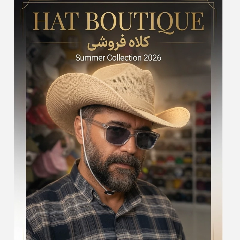 کلاه کابویی رونالدو لبه دار
