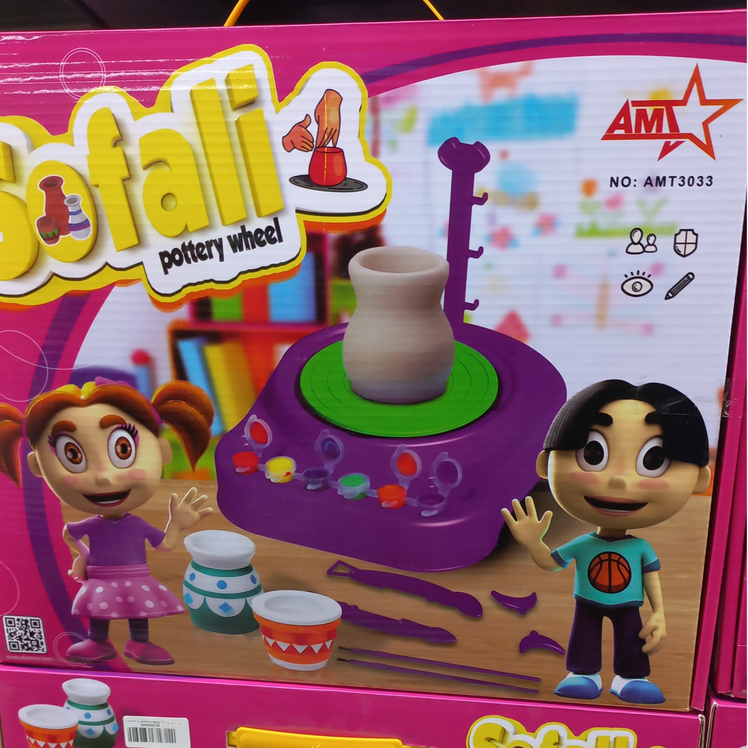 چرخ سفالگری کودکان دستگاه سفالگری