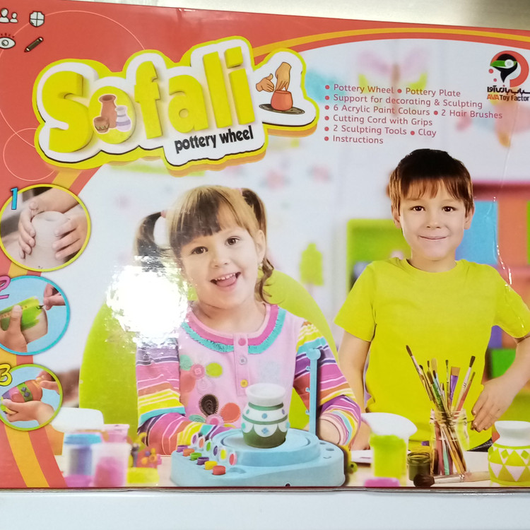 چرخ سفالگری کودکان دستگاه سفالگری