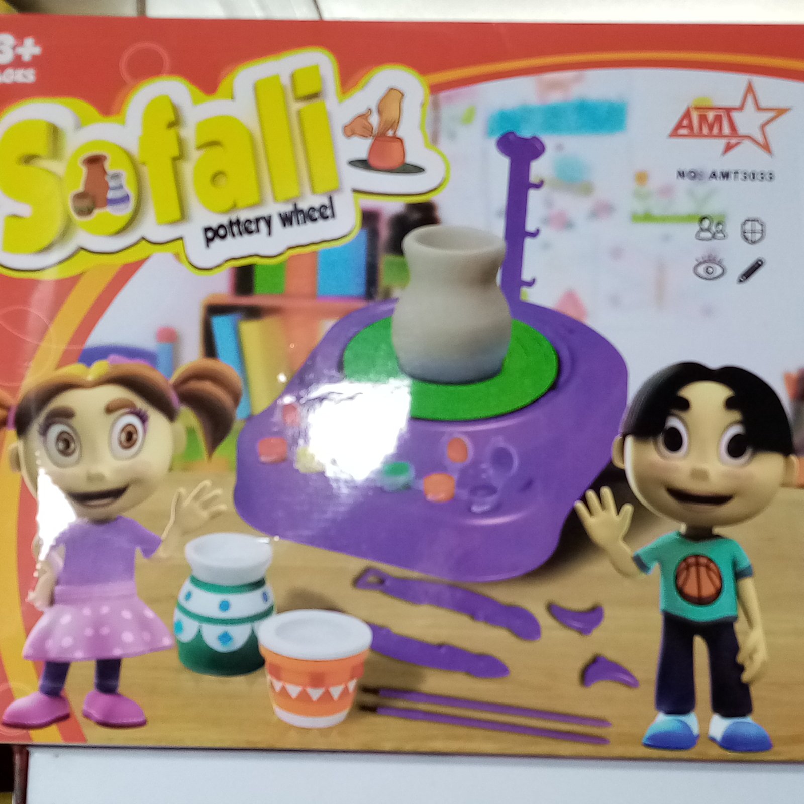 چرخ سفالگری کودکان دستگاه سفالگری