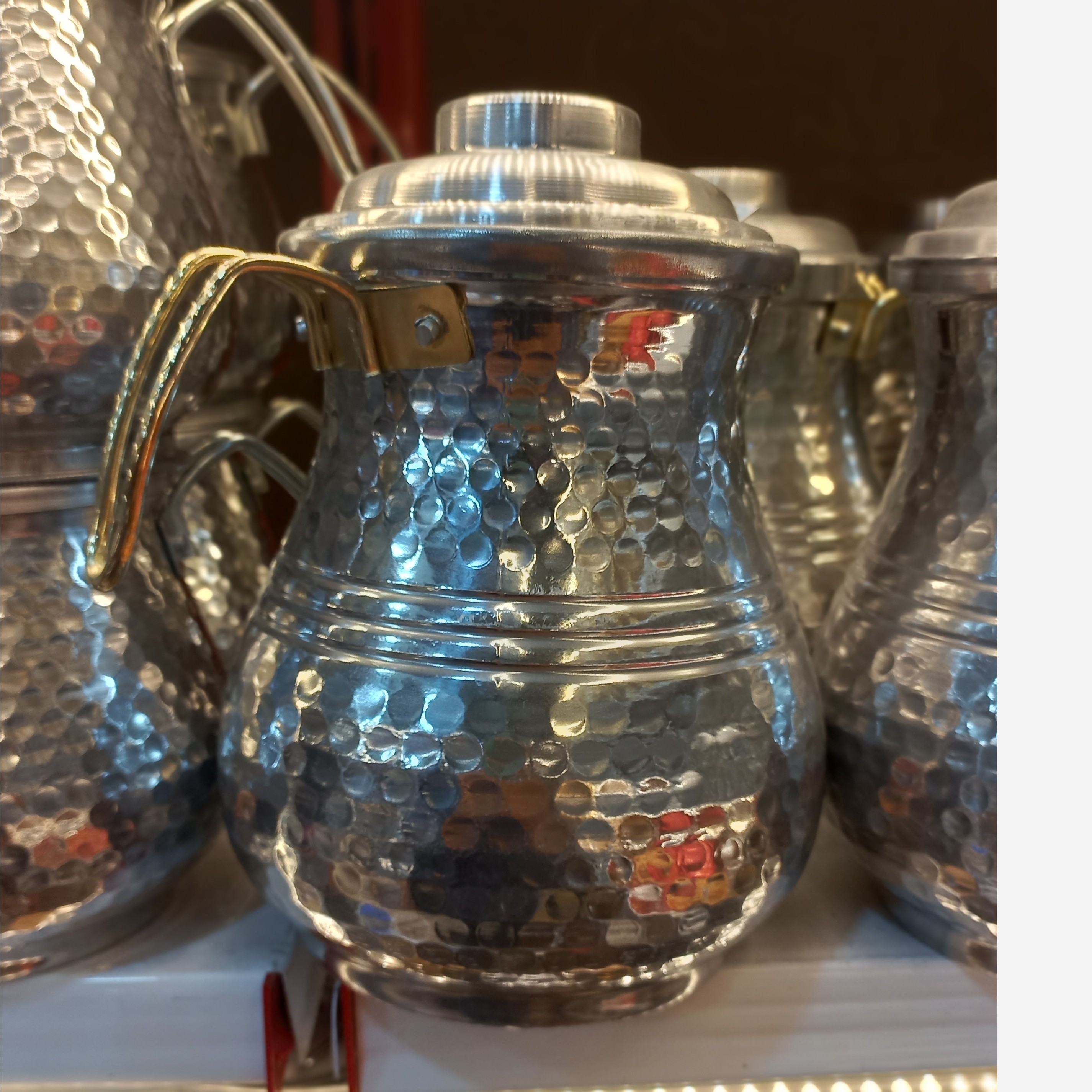 پارچ رویی چکشی دسته برنجی سنتی