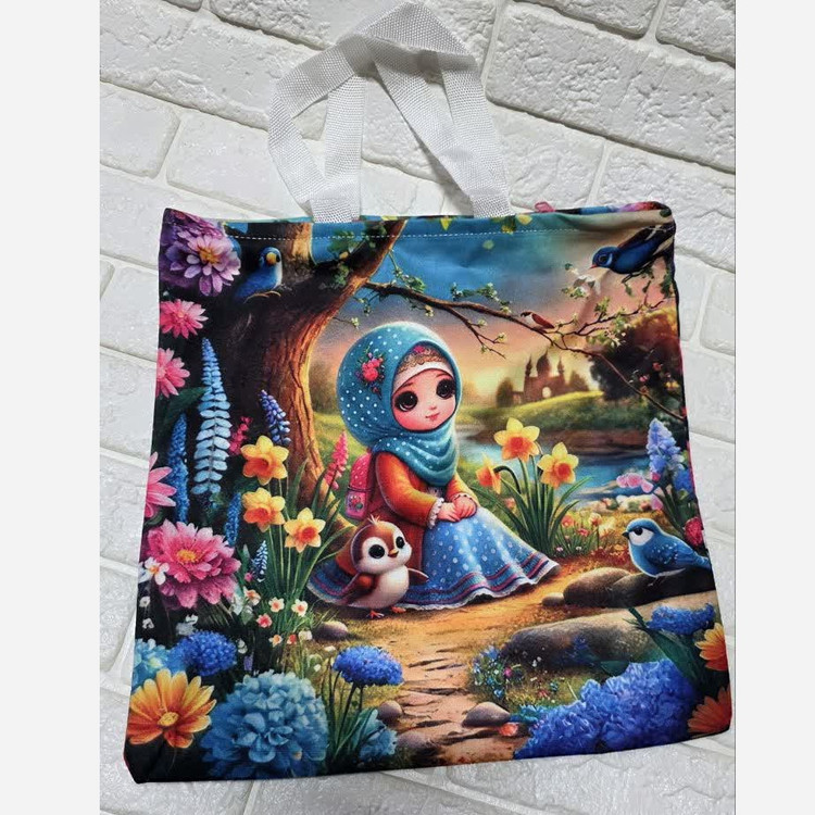 کیف دستی دخترانه مخمل 30 عدد