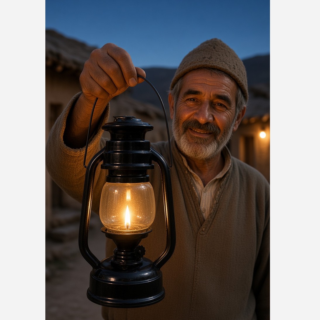 فانوس نفتی چراغ موشی مشکی